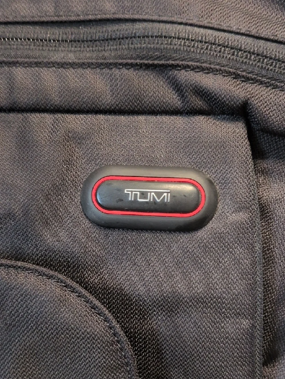 Tumi Black Nylon Crossbody Messenger Bag with Adjustable Strap
